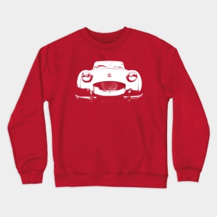 Triumph TR2 1950s British classic car monoblock white Crewneck Sweatshirt